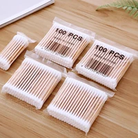 200/500Pcs Double Tipped Cotton Swabs Pointed Tip Ear Swabs with Paper Sticks Cotton Buds Cotton Tipped Applicator 1