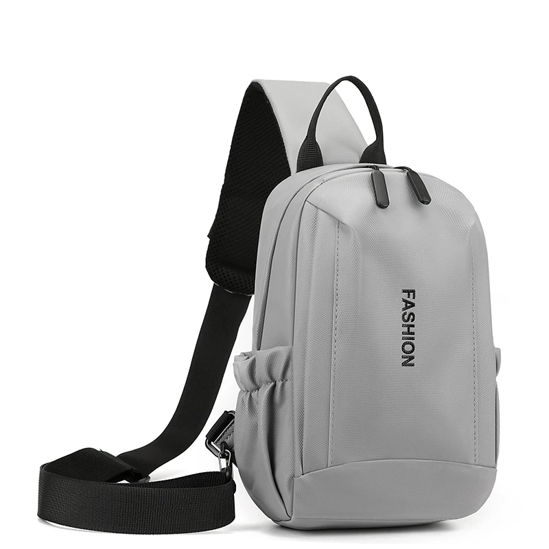 Large capacity men's leisure chest bag | multifunctional shoulder bag, adjustable strap, multi zipper compartment, suitable for