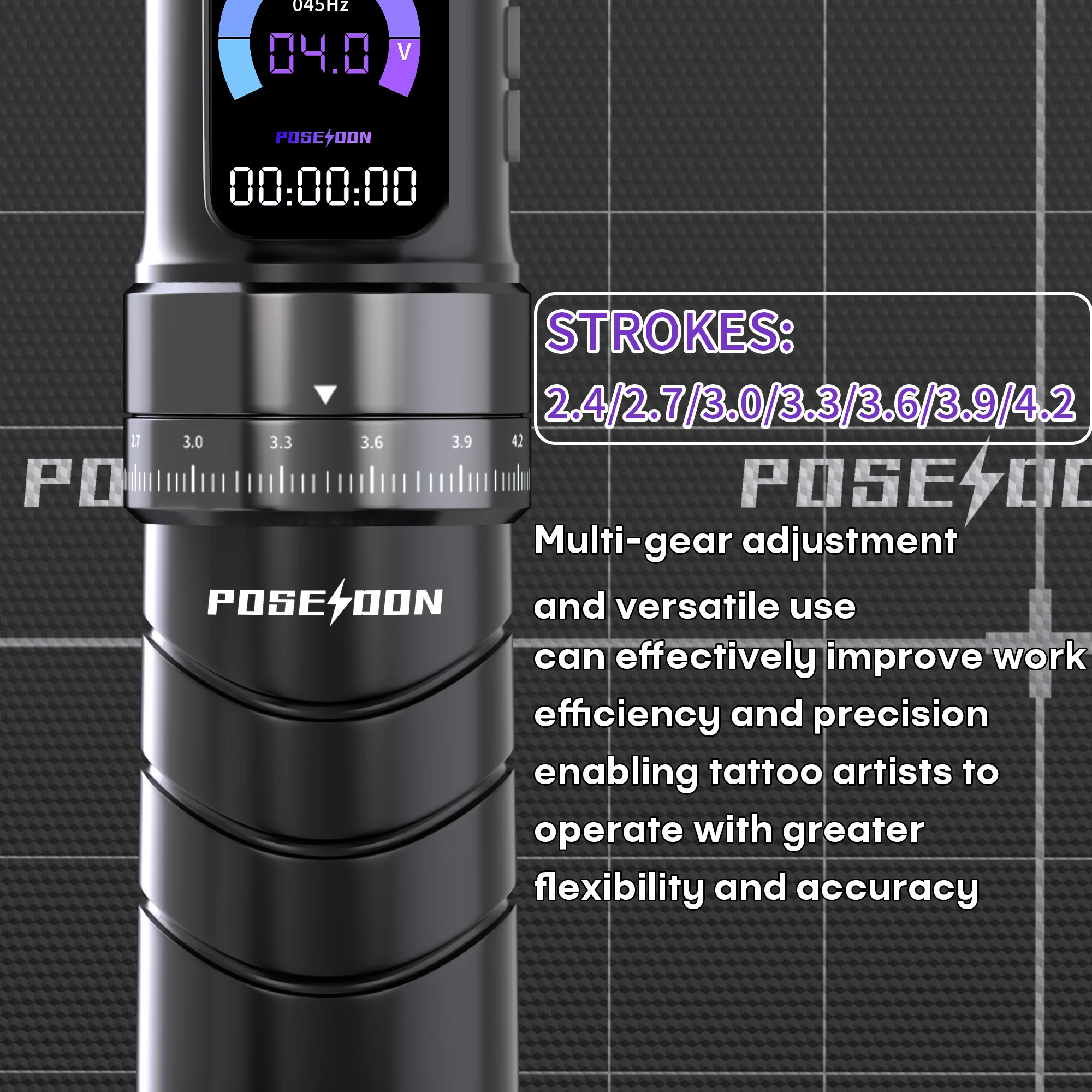 POSEIDON Tattoo Kit Professional Tattoo Pen Kit For