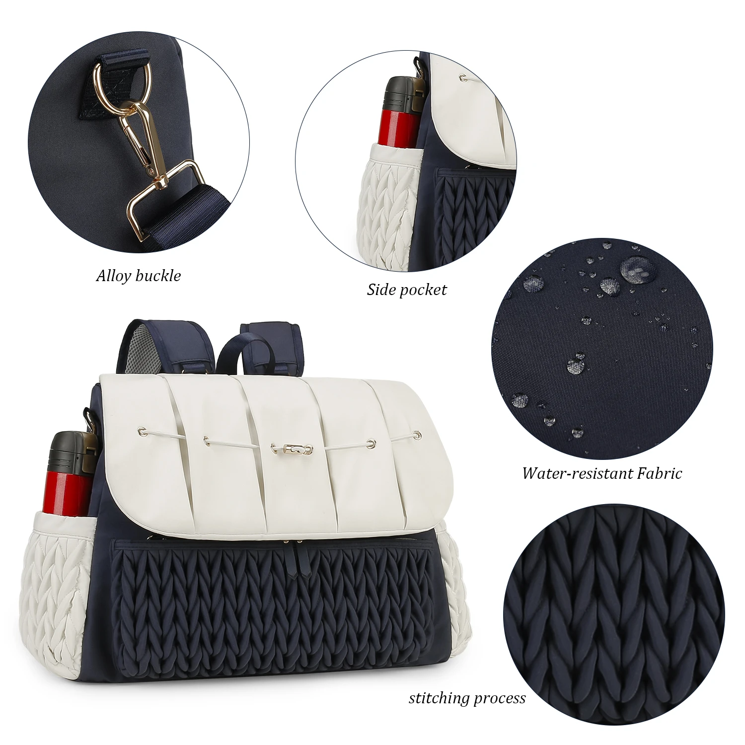 Mommy bag, single shouldermultifunctional. Mommy bag, detachable straps, large capacity 2