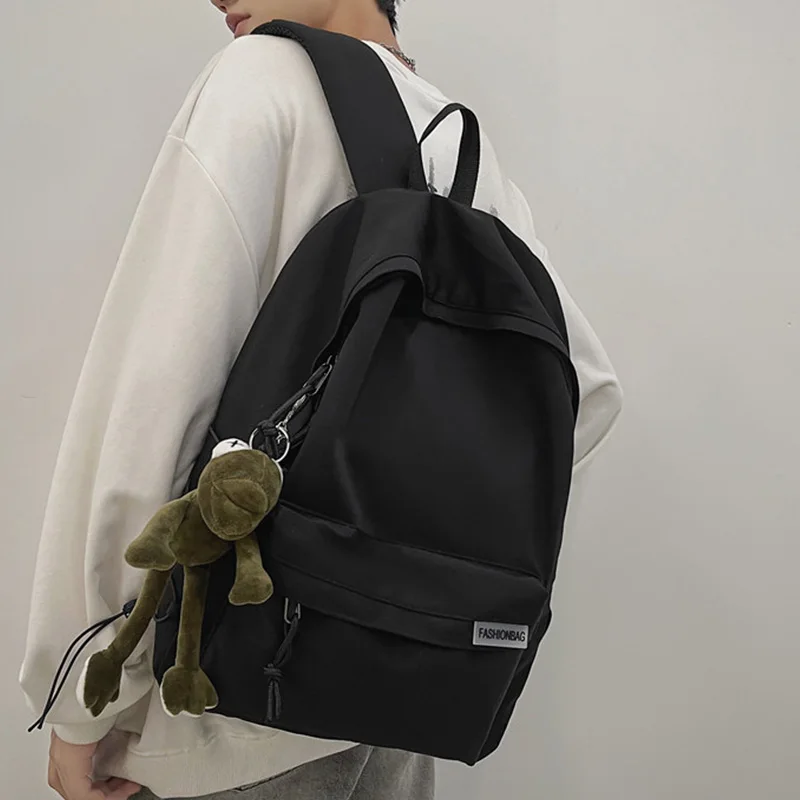 Casual Large Capacity Women Backpacks Zipper Schoolbag for Student Sac Travel Rucksack 2023 Bookbag Teenagers Canvas Backpack