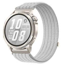 Nylon Sport Band Soft Wristband - Adjustable Strap for Smartwatches (18/20/22mm) (Light Grey)