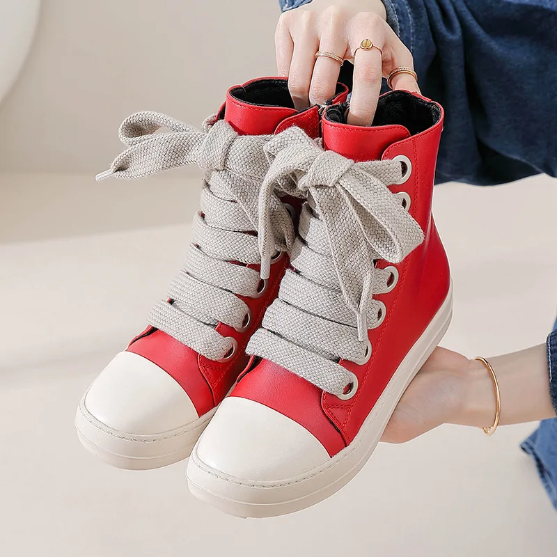 Sneakers Man Unisex Couple Shoes Fashion Zipper Canvas Shoes Spring And Autumn Leather Casual Shoes Size 35-44 3