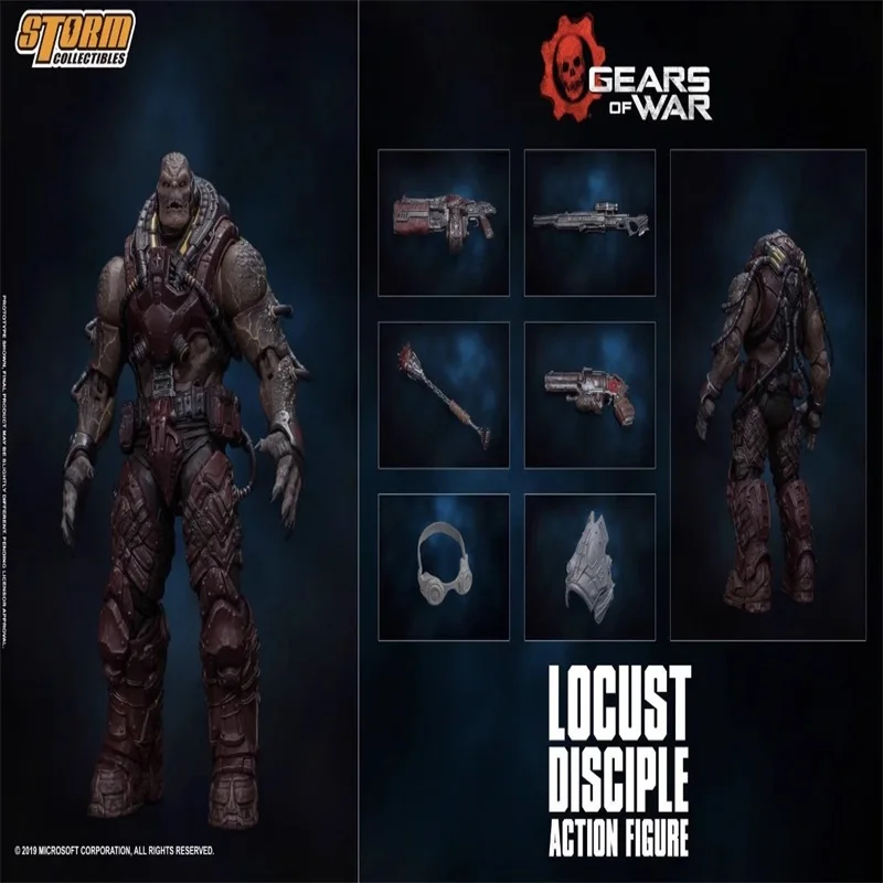 New Storm Toys 1/12 Male Soldier Gears Of War 5 Locust Comedor 6 "Action Figure In Stock Vendita Calda