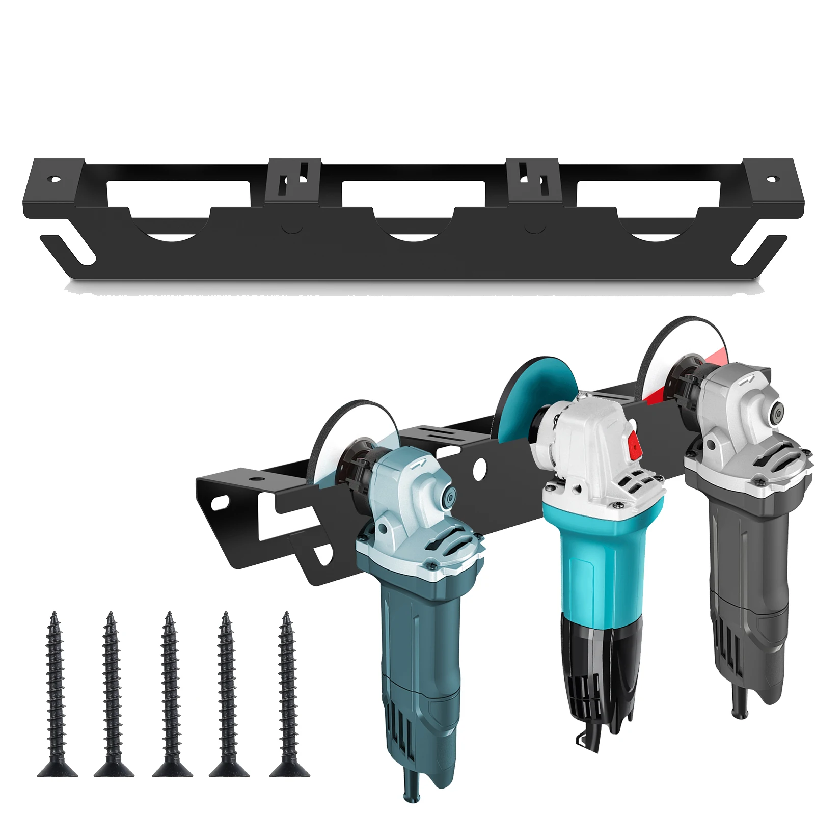 Angle Grinder Holder Angle Grinder Rack/Stand Storage Rack Wall mount Bracket Cutters Polishers Garage and Workspace