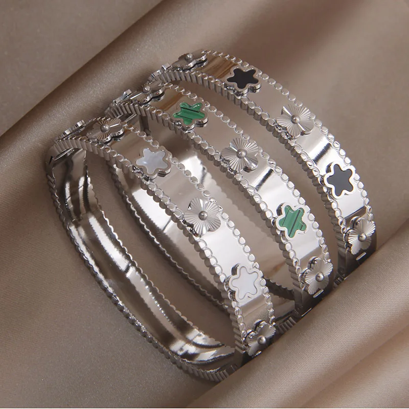 Flower and Bangel set (Stainless Steel) main image 1