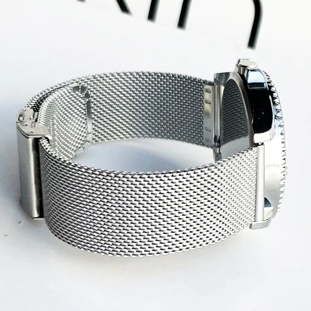 Elegant Stainless Steel Mesh Milanese Loop Watch Band with Quick Release and Butterfly Clasp