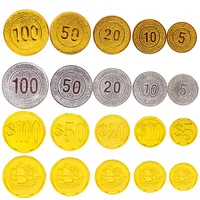 100pcs Pirates Gold Coins Plastic Fake Game Props Accessary Christmas Treasure Treasure Props Funny Cosplay Playing Toys Kids 1