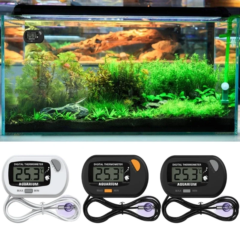 

Digital Aquarium Thermometer with Memory Function Fish Measuring Tools