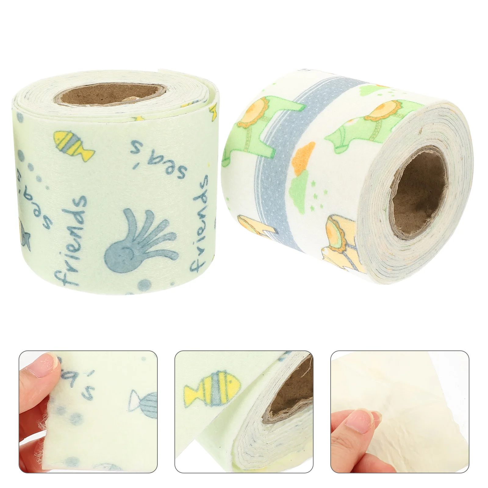 

2 Rolls of Pet Exercise Wheel Nail Trimming Strips Self Adhesive Hamster Nail Trimmer for Running Wheel