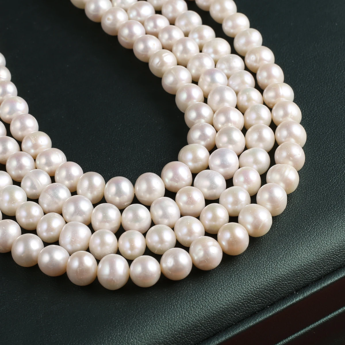 

AA Natural Freshwater Pearl Punch Beads Jewelry Making DIY Wedding Bride Necklace Bracelet Accessories Elegant Jewelry 8-9mm