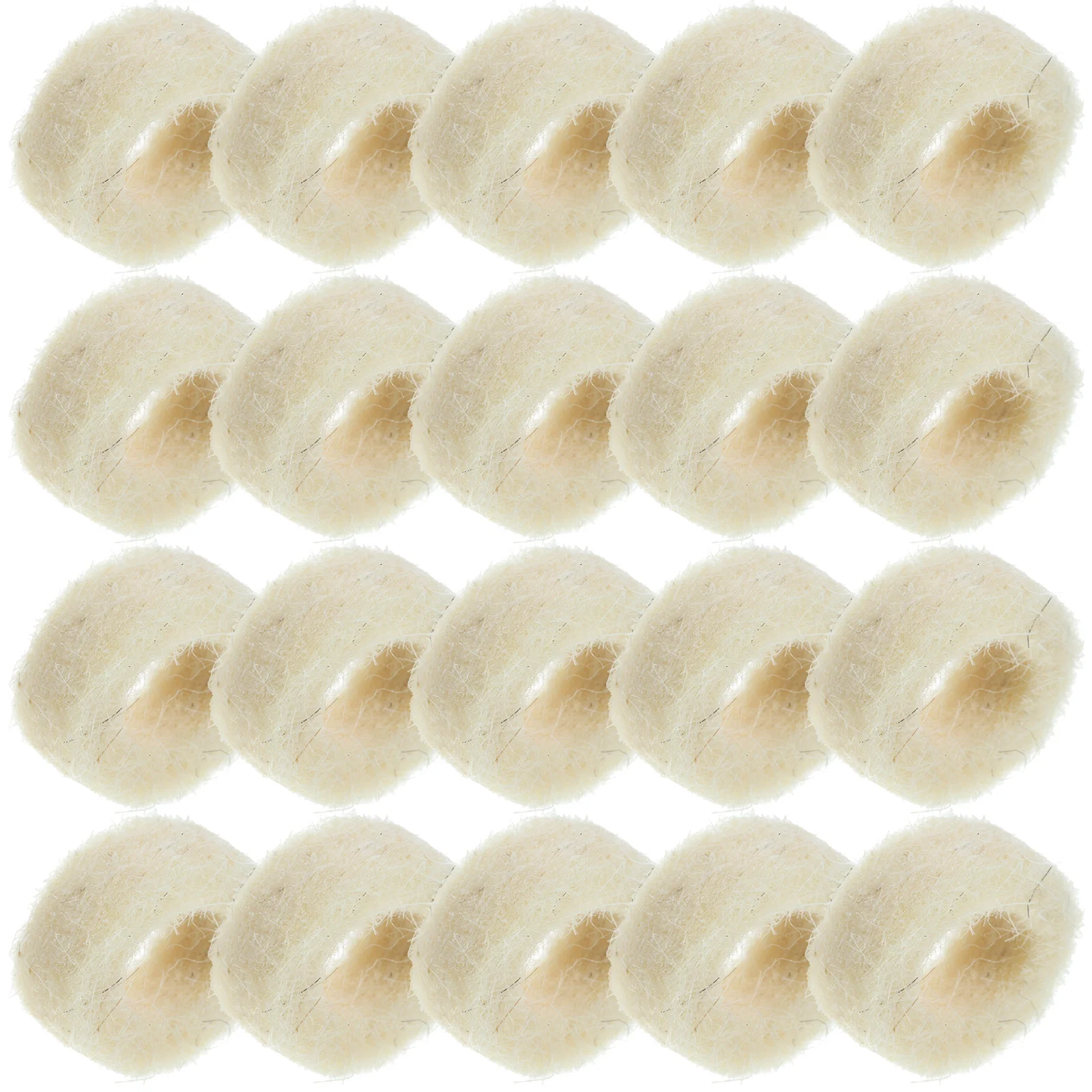 

100 Pcs Washers Industrial High Density Wool Felt Sealing Gasket Mechanical Oil Absorbing Replacement Parts Guitar with Holes