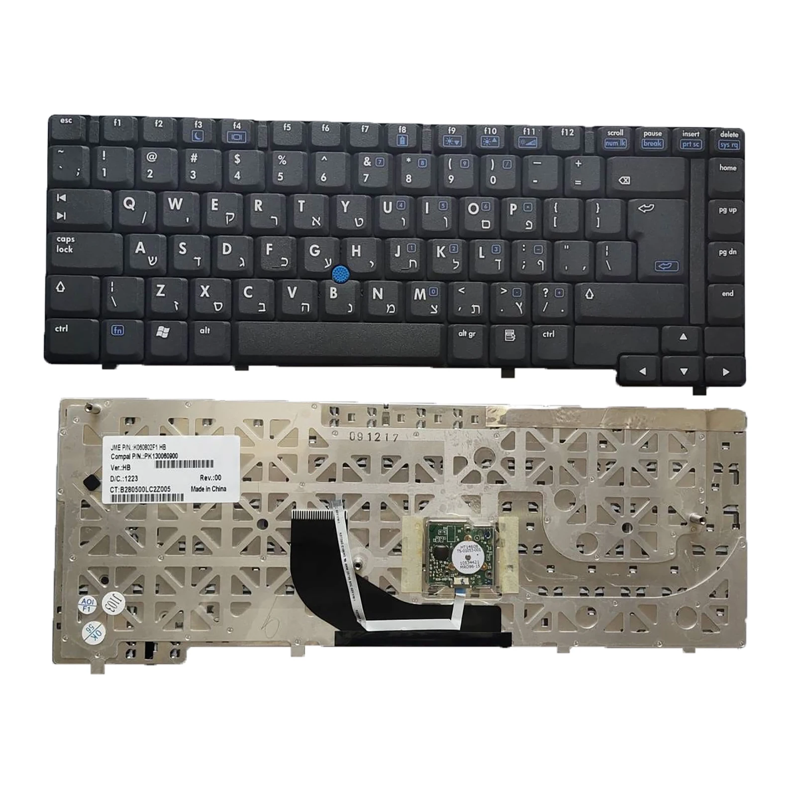 

Клавиатура для ноутбука HP Compaq 6910p 446448-211 с английской раскладкой