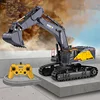 HUINA 1/14 1592 RTR Tracked RC Excavator Remote Control Trucks Model 2.4G Light Sound Outdoor Toys For Boys Gifts TH18065-SMT6 1