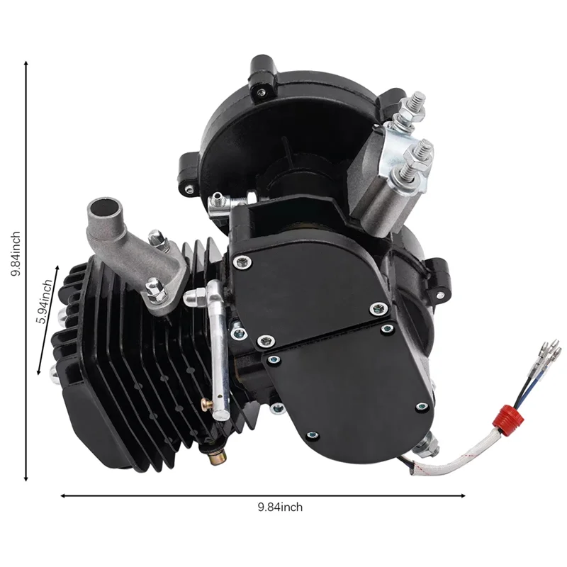 AUTO Complete 80CC 2-Stroke Bicycle Motor Kit, Fits 26-28 Inch Bikes, 1 ...
