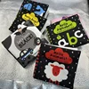 Baby Books Toy Newborn Letter Animal Cloth Book Baby Bath Book Crinkle Washable Non-Toxic Early Education Palm Book for Toddlers 4