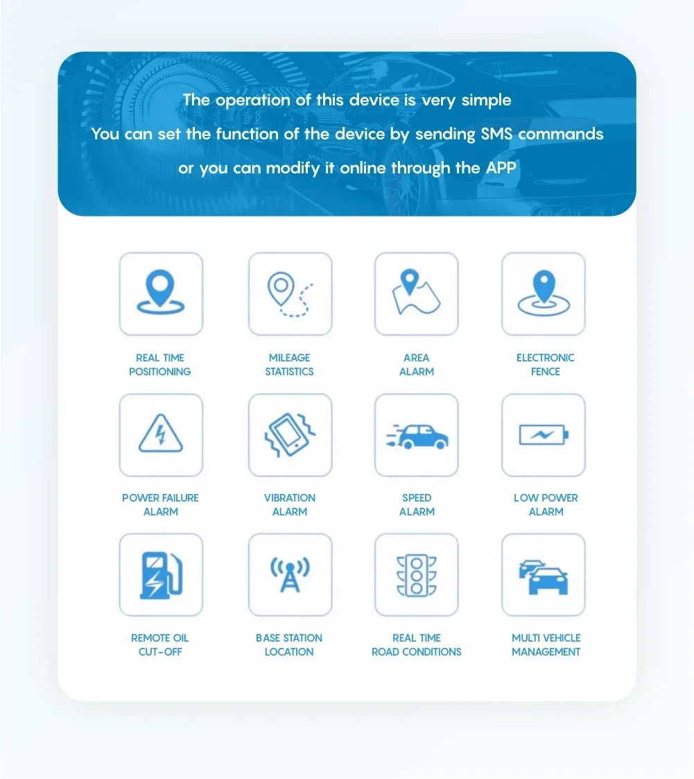 4G GPS Tracker Relay Car Motorcycle Bike Engine Cut Oil Tracking ACC Tow Call SMS Alarm SOS Voice Location Safety System APP gps tracker car tracker