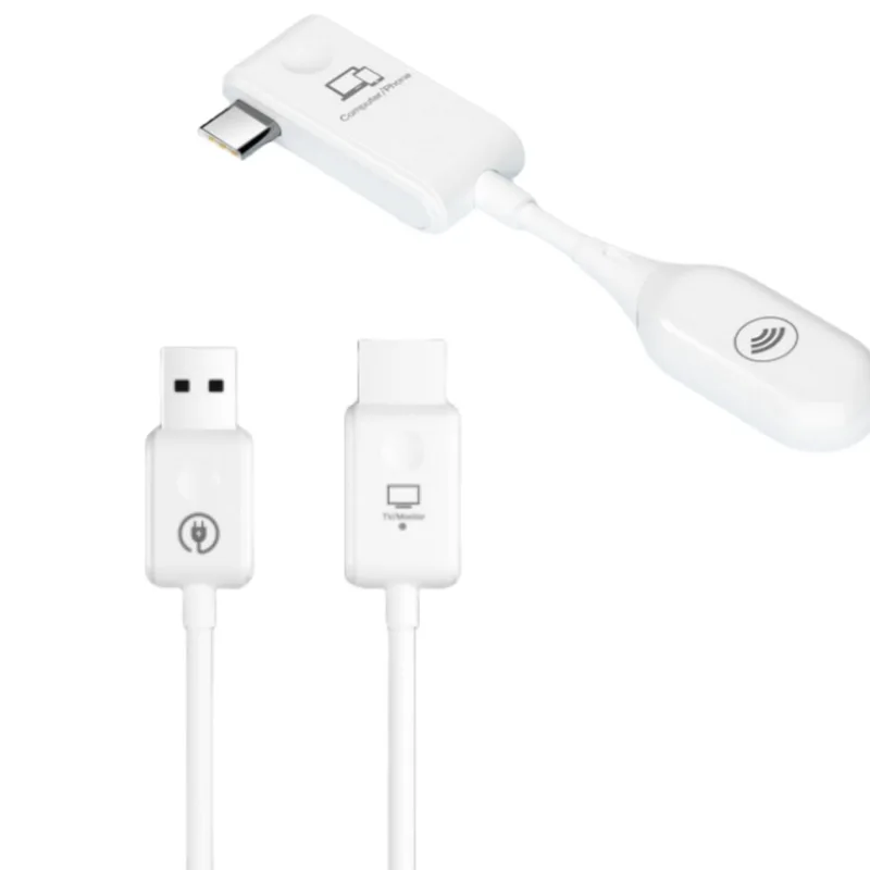 1080P 무선 Type-C 확장기 HDMI 호환 USB 어댑터 동글 동일 화면 케이블