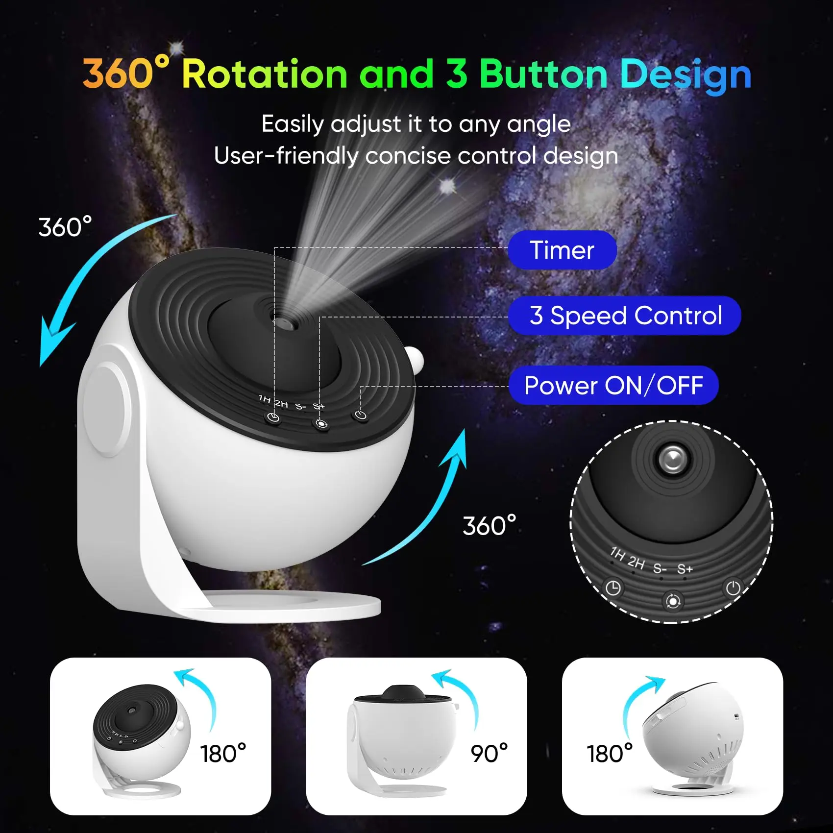 Star Projector Light Galaxy Projector Night Light Bedroom 13 Film Discs Planetarium Kids