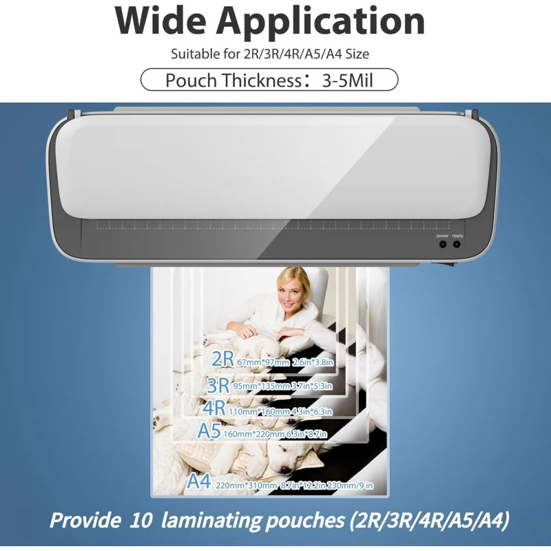 Multifunctional kitA4Lamination machine for photo documents, dual-use for both hot and cold lamination - 2