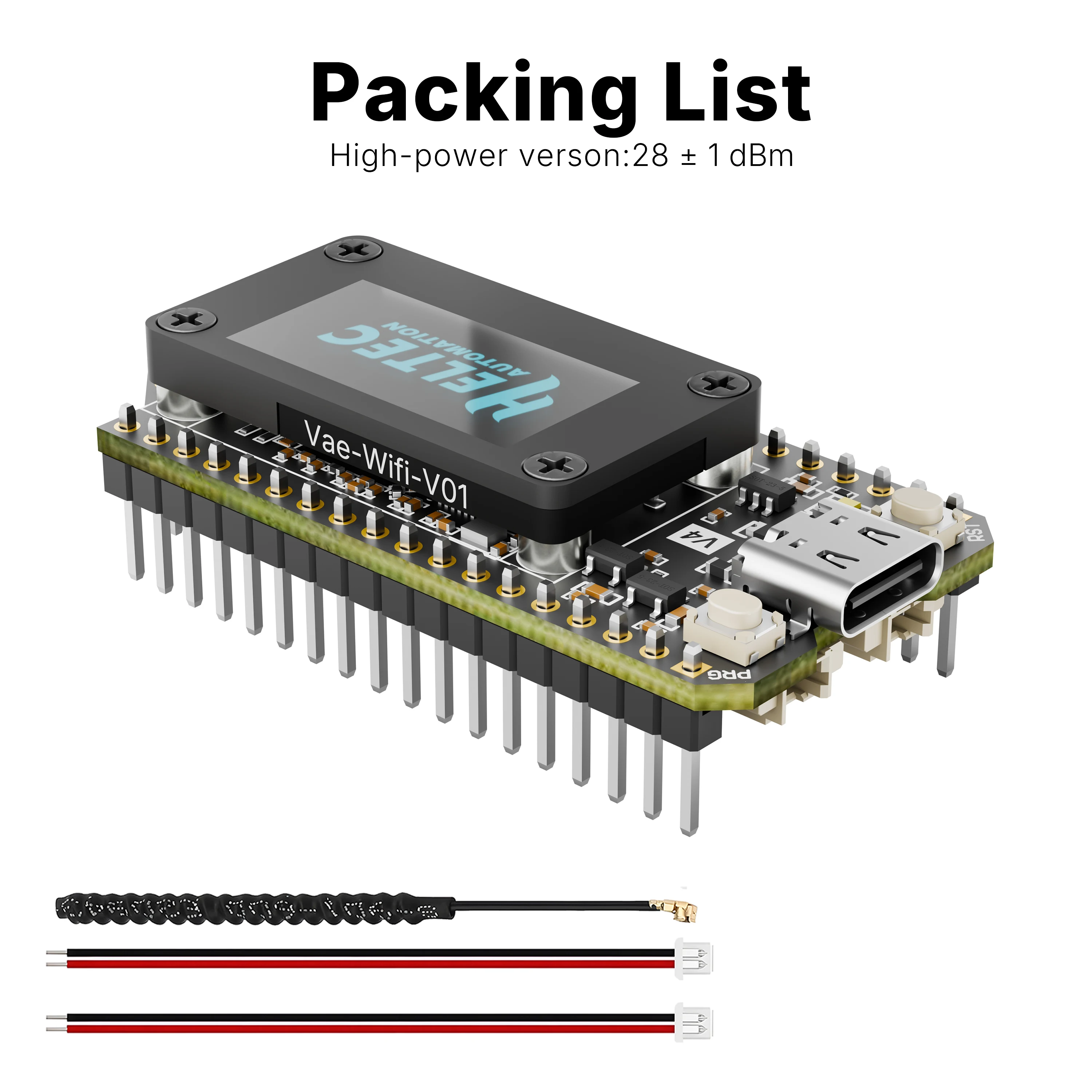 ตัวเลือกสินค้า บอร์ดพัฒนา IoT LoRa32 ESP32-S3 พร้อมจอ OLED 0.96 นิ้ว