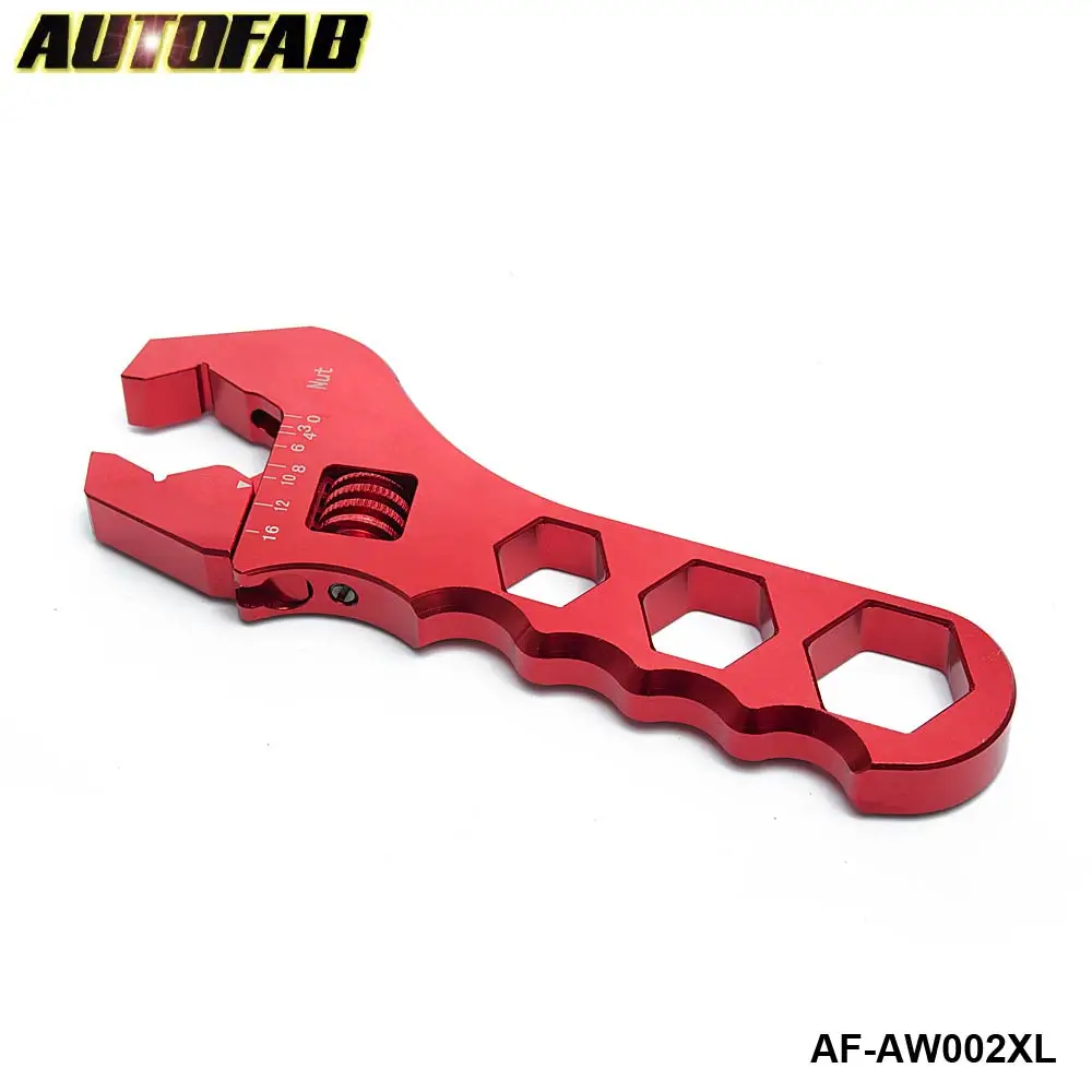AN AN3 AN4 AN6 AN8 AN10 AN12 AN16 Adjustable Wrench Hose Fitting Tool Aluminum Anodized Spanner AF-AW002XL