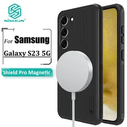 Nillkin Magnetic Super Frosted Shield Pro Case - Premium Protective Back Cover for Galaxy A57 5G (Black)