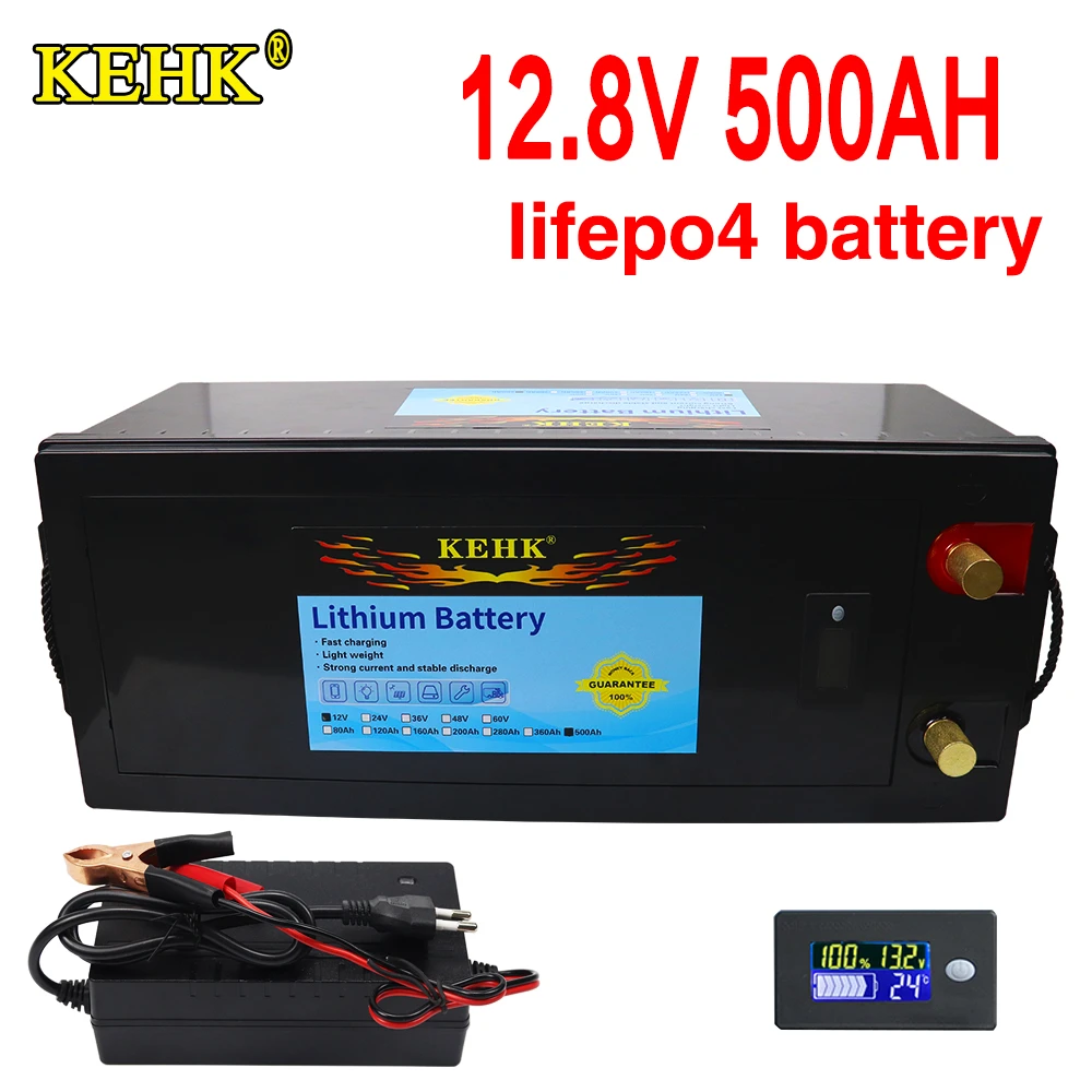12v 500ah Lifepo4 Lithium Iron Phosphate Battery With Bms For Golf Cart
