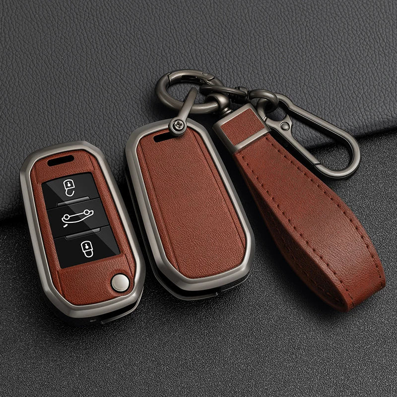 

Автомобильный флип-ключ из сплава, чехол для Peugeot 208 308 408 508 2008 3008 4008 5008 для Citroen C3 C4 CACTUS C6 C8, аксессуары