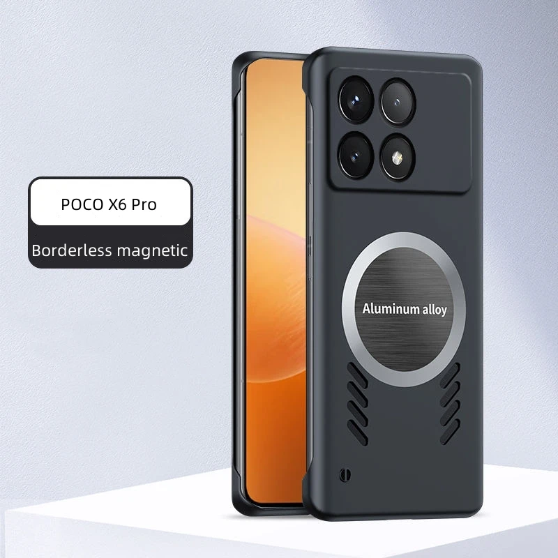 Enhanced Cooling Frameless Magnetic Back Cover - Shockproof Shell