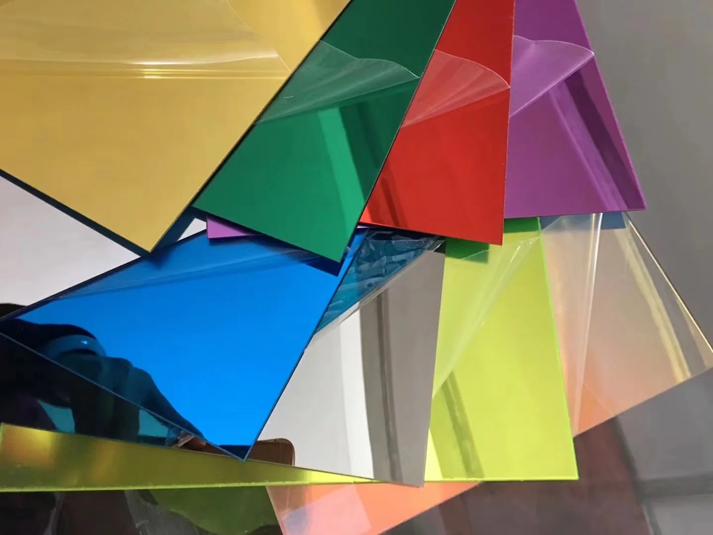 2MM specchi colorati quadrato foglio acrilico plastica molo vetro Hotel  lente decorativa cerchio rotondo Plexiglass non facile da rompere