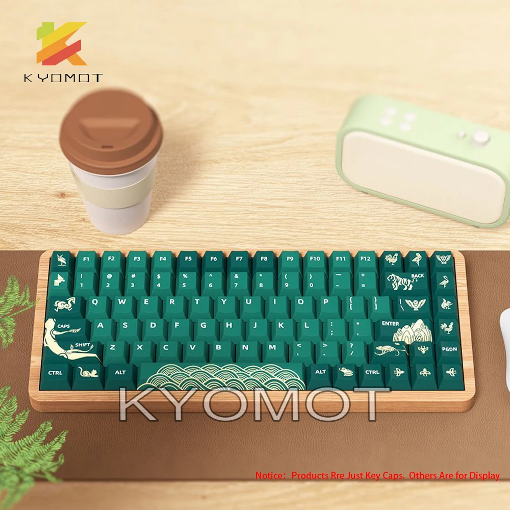 KYOMOT-Keycaps Animal Forest Theme, PBT, Dye-SUB, Perfil