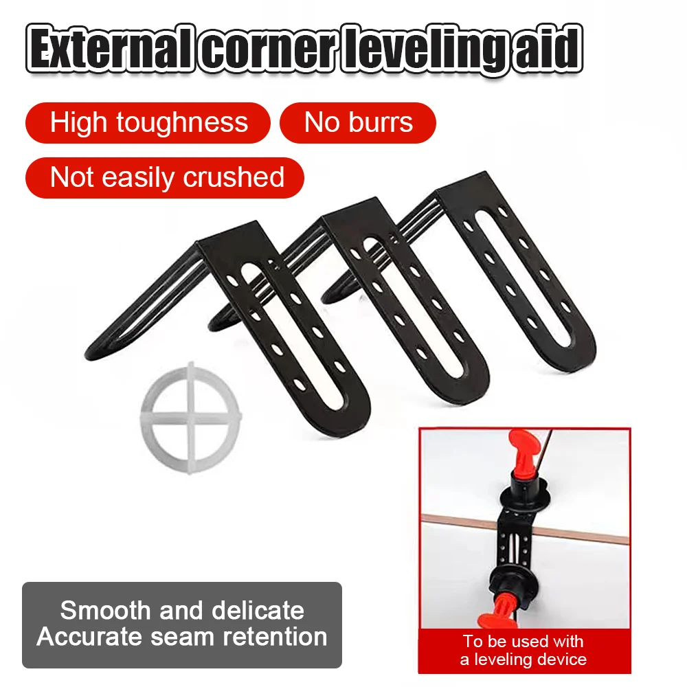 25/50Pcs Tile Leveling System Angle Leveling Can Be Used with Tile Gasket for Positioning The Seam Construction Tool tile spacers tile leveling clips tile leveling tools