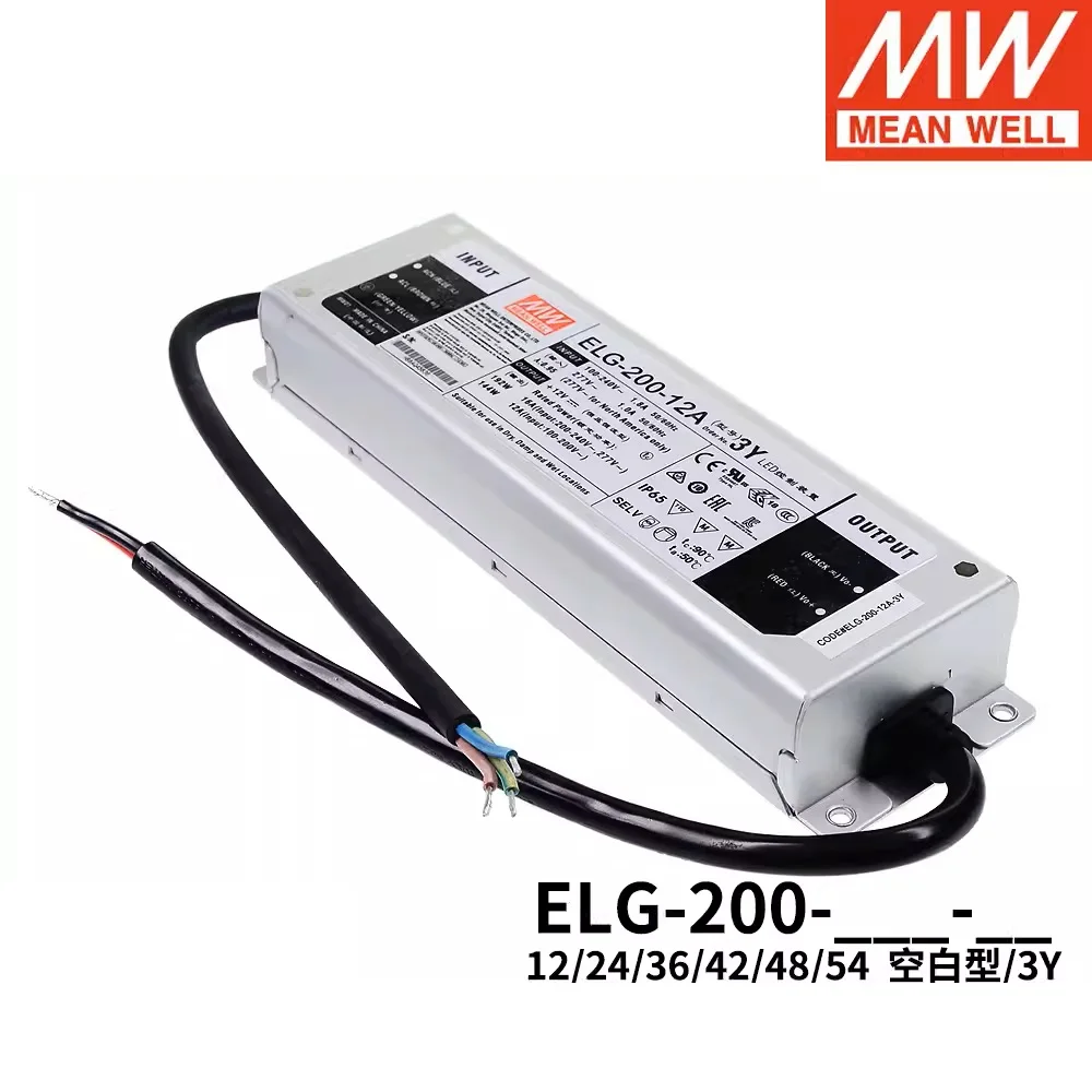 MEAN WELL ELG-200 ELG-200-12B-3Y ELG-200-24B-3Y ELG-200-36B-3Y ELG-200-42B-3Y ELG-200-48B-3Y ELG-200-54B-3Y, 144 20