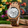 BOBO BIRD Couple's Watches Wooden Wristwatch Quartz Movement Stop-watch Auto-date Gift Box Paocking 1