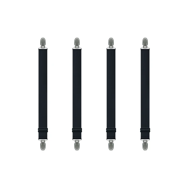Bretelles de drap de lit réglables, sangles de support de drap de lit, attaches de drap, pinces de drap de lit robustes pour matelas 30-55cm 1