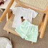 2Pcs Boy Girl Summer New Baby Clothes Sets Children Clothing Ice Cream Print T-shirt+Shorts Infant Toddler Outfit Suit Clothes 5