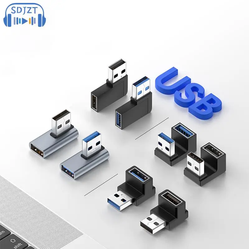 

USB 3.0 Male To Female 90 Degree Right Angle Extension Adapter USB Upward Elbow Adapter 10Gbps For Laptop PC Connector Converter