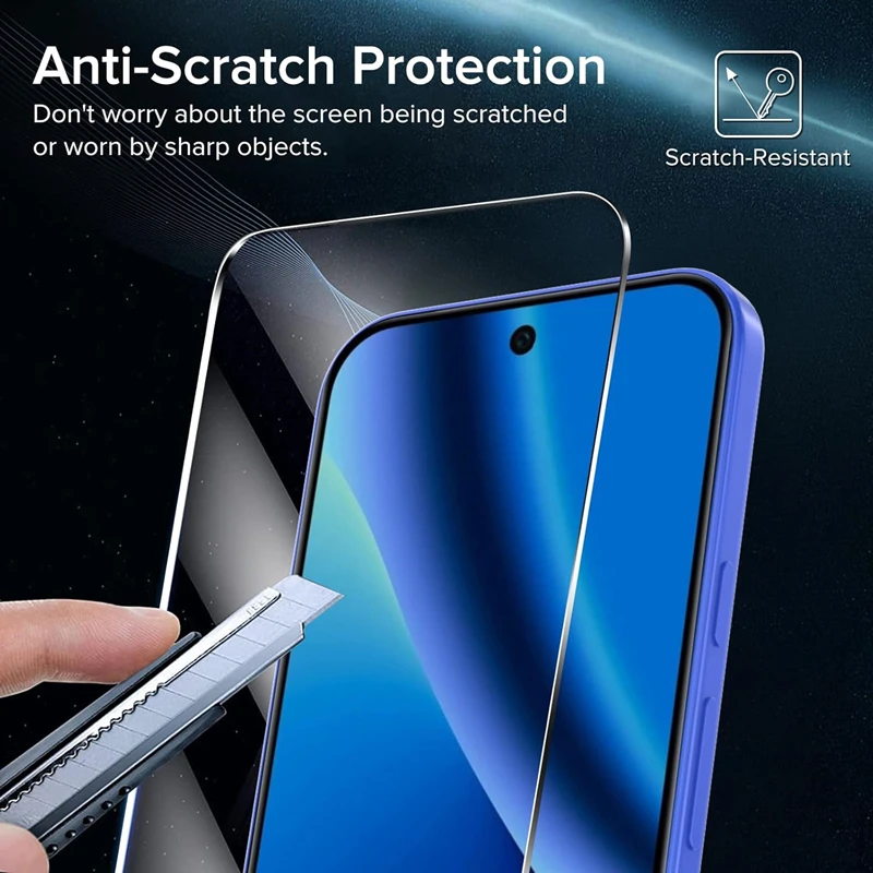 Premium 9H Hardness Tempered Glass Screen Protector - Clear, Anti-Scratch Protective Film (1-4 Pack)