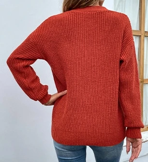 Рисунок 3 - Женский пуловер, свитер 2023, Осенний