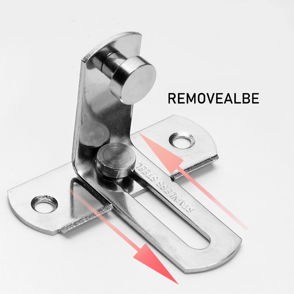 Lintolyard Thickened Stainless Steel Door Buckle Latch Safety Bolt Sliding Door Buckle Cage Latch