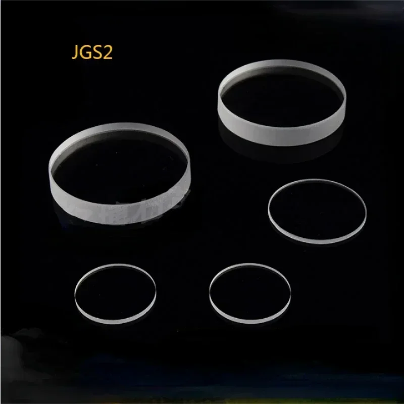 석영 유리 디스크 JGS2, 고온 저항, 산성 및 알칼리 저항, 초박형 원형 유리 시트, 두꺼운 0.5-5mm