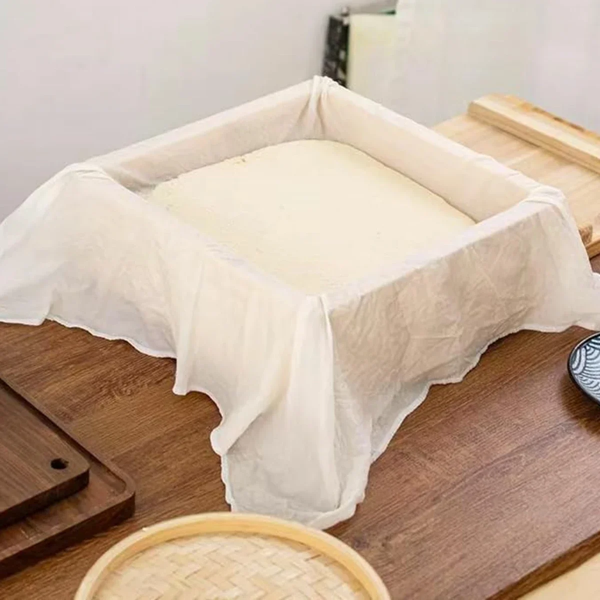 Sacchetto Filtro In Cotone Naturale Maglia Fine - Riutilizzabile Per Latte Di Mandorla, Succhi, Yogurt, Tisane - 100% Cotone Non Sbiancato - 2