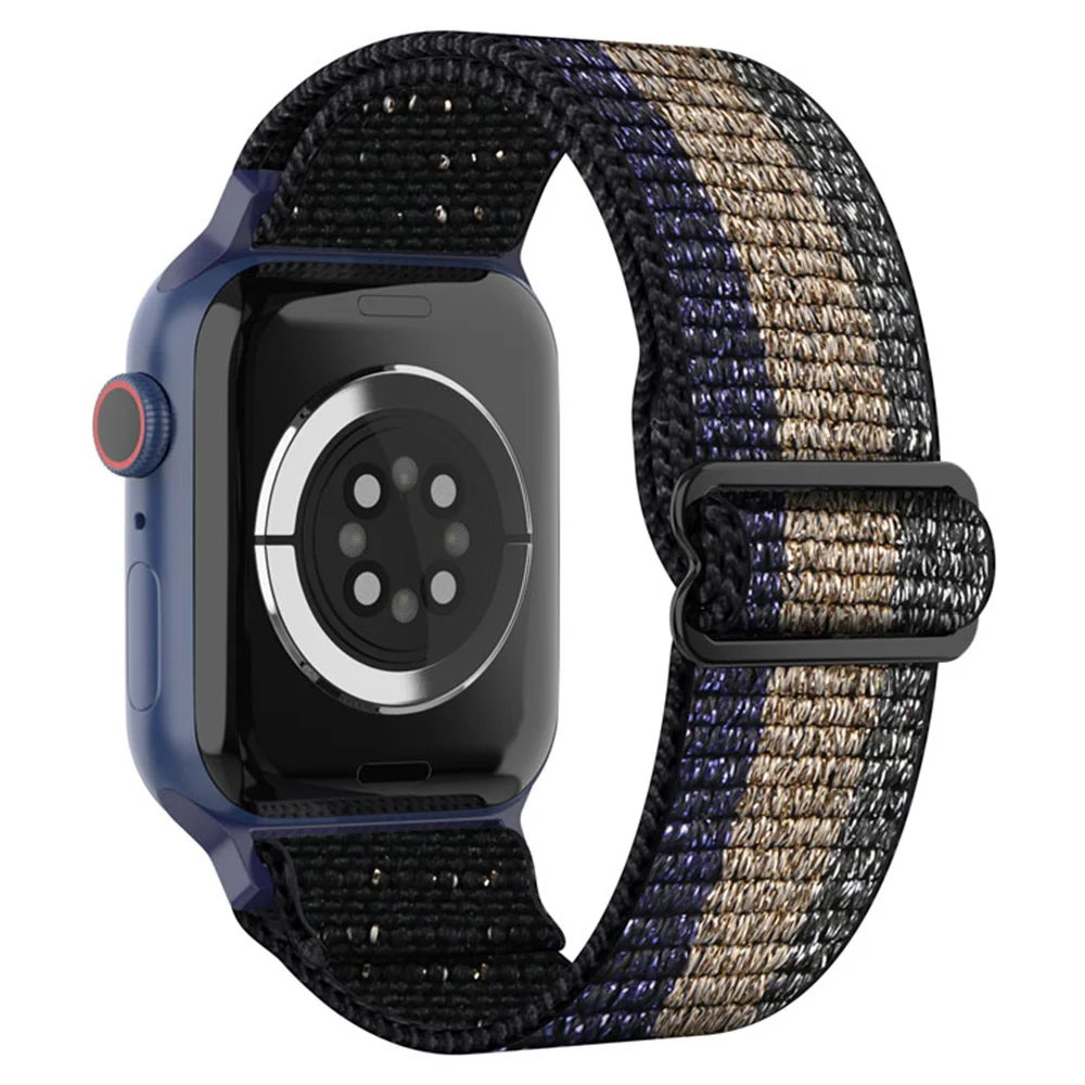 

Solo Loop Nylon Strap for Apple watch band 40mm 44mm 38mm 42mm Adjustable Elastic Straps Women Men Wristbands for iWatch Series
