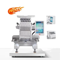 VMA Industrial 16 Languages Area 200*300 12 Needles Single Head Cap Mini With 500 Patterns Build In Small Embroidery Machine 1