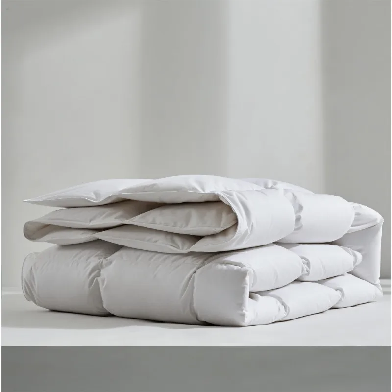PETER-KHANUN Winter Thick Goose Down Duvet All Season Down Comforter Soft Fluffy Quilt Goose Down Blanket 100% Cotton Fabric 2