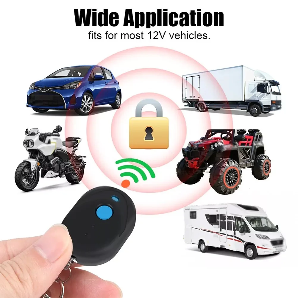Car Anti Theft System Universal Auto Unlock Immobilizer Device 12V Car Circuit Cut Off Device with 2 Remote Controller