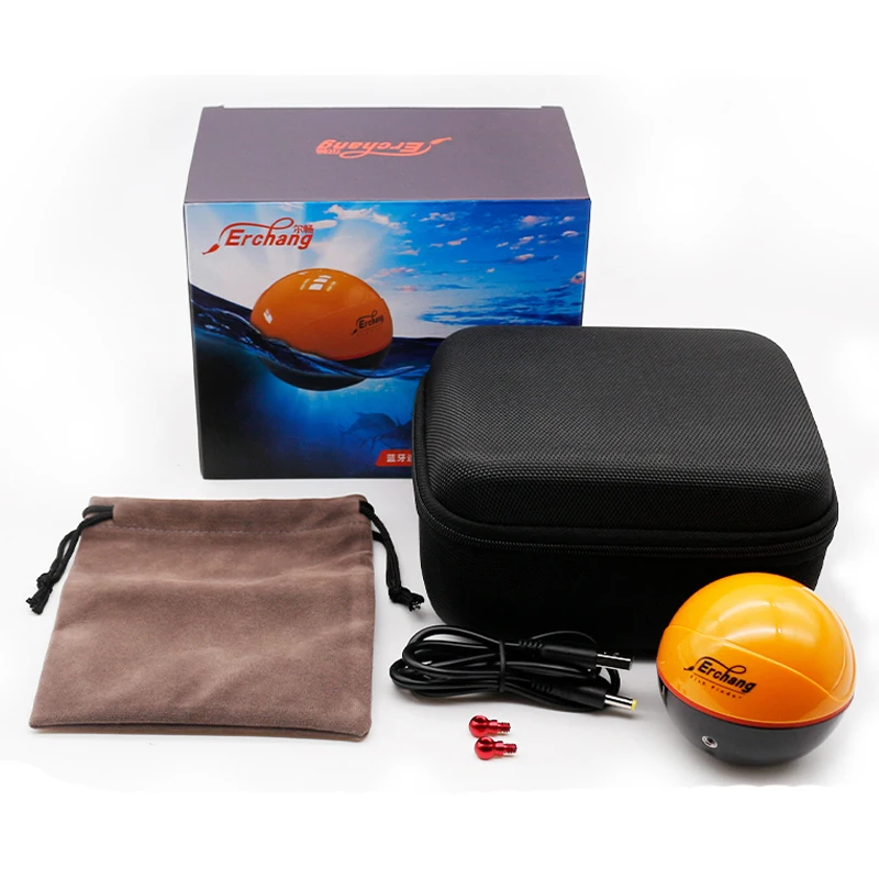 Erchang Wifi Fish Finder Wireless Fishing Sounder125khz/330khz Frequency 60m Depth Android&IOS
