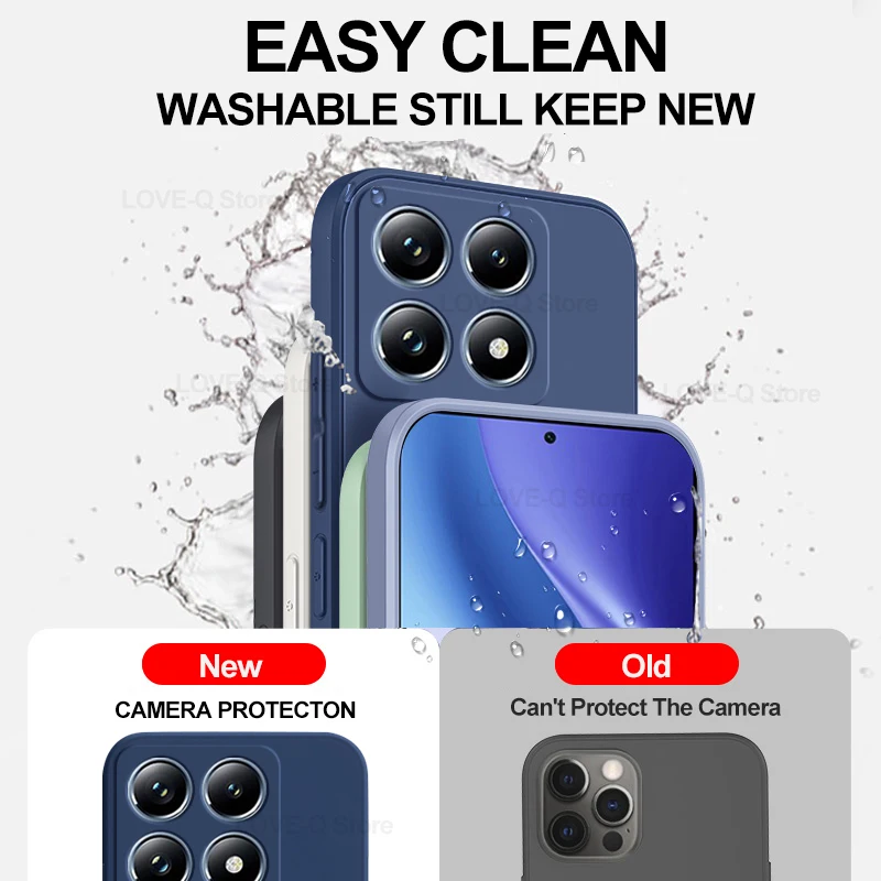 Mi 14T Mi14T Pro Case Luxury Liquid Silicone Shockproof Phone Case For Xiaomi Mi 14T Mi 14 T Mi14T Pro Back Soft TPU Cover Funda 4