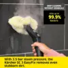 SC3 Steam Cleaner with Attachments, Multi Purpose Power Steamer – Chemical-Free, 40 Sec Heat-Up, Continuous Steam - for Grout, T 4